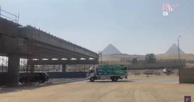 ممشى سياحى يربط الأهرامات بالمتحف المصرى الكبير.. يضم مطاعم وبازارات "فيديو"