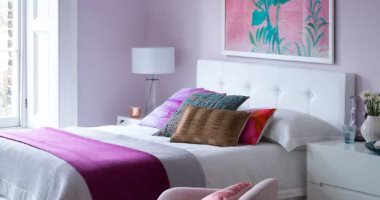 أفكار لدمج اللون الأرجواني الملكي فى ديكورات غرفة النوم.. صور