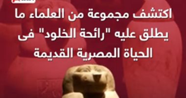 اكتشاف عطر برائحة فواحة فى مقبرة مصرية قديمة لممرضة ملكية.. فيديو