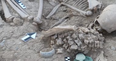 العثور على رفات فتاة مدفونة مع نحت ضفدع فى مقبرة من العصر البرونزي بكازاخستان