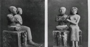 تمثال القزم سنب وعائلته والباب الوهمى لمقبرته.. شاهد لحظة اكتشافها بالصور