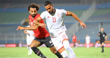 تونس تتقدم على منتخب مصر بهدف العيدونى فى الدقيقة الثالثة