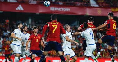 منتخب إسبانيا يتقدم على قبرص بثنائية فى شوط مثير بتصفيات يورو 2024.. فيديو