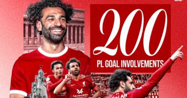 ليفربول يحتفل بمساهمة محمد صلاح بأكثر من 200 هدف فى الدورى الإنجليزى