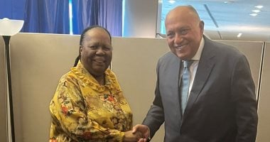 سامح شكري يستقبل وزيرة خارجية جنوب أفريقيا ويبحثان القضايا الإقليمية والدولية