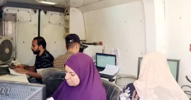 الكشف المجانى على 1065 مواطنا بالقافلة الطبية العلاجية بقرية بشتامى بالمنوفية