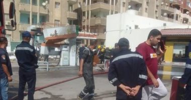 السيطرة على حريق فى محطة وقود بمدينة نصر.. صور