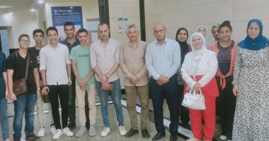 تدريب عدد من طلاب مدرسة STEM بمعهد علوم وتكنولوجيا النانو بجامعة كفر الشيخ