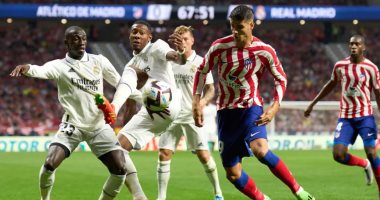 A hotly contested derby between Atletico and Real Madrid tonight in the Spanish league