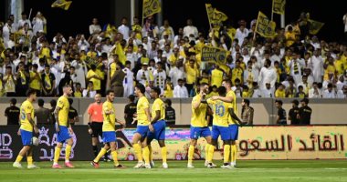 رونالدو يقود النصر لتخطى الطائي فى الدوري السعودي.. فيديو 