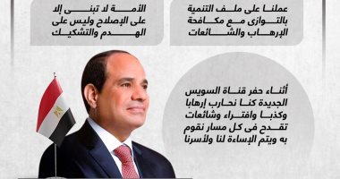 الأمة لا تبنى إلا على الإصلاح.. تصريحات الرئيس السيسى بمؤتمر حكاية وطن (إنفوجراف)