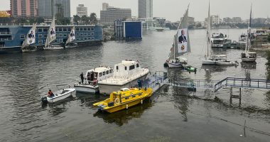 أصحاب المراكب النيلية يرفعون صور الرئيس السيسى ويطالبونه بالترشح