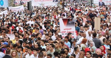 تزايد أعداد الجماهير فى ميدان الجلاء لمطالبة السيسى بالترشح لانتخابات الرئاسة