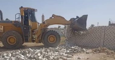 إزالة 240 حالة تعد على الأرض الزراعية وأملاك الدولة بمراكز محافظة المنيا