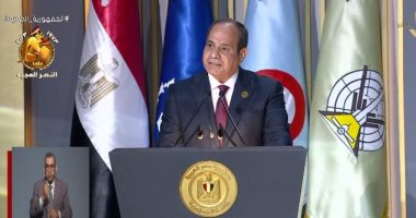 الرئيس السيسى فى ذكرى نصر أكتوبر: مصر حولت الجرح إلى طاقة عمل عظيمة.. فيديو