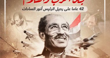 بطل الحرب والسلام.. 42 عاما على رحيل الرئيس أنور السادات (إنفوجراف)