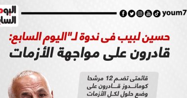 10 تصريحات نارية من حسين لبيب فى ندوة اليوم السابع.. إنفو جراف