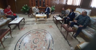 محافظ شمال سيناء يستقبل السفير التونسى والوفد المرافق له خلال زيارته العريش