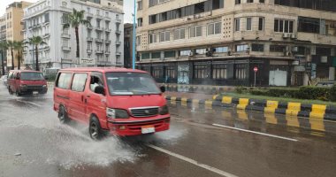 أمطار غزيرة على الإسكندرية ورفع حالة الطوارئ بالمحافظة.. صور   