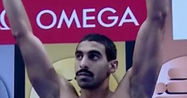 عبد الرحمن سامح يصعد لنهائي كأس العالم للسباحة فى سباق 50 متراً