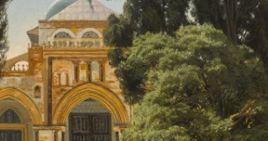 لوحة القدس للفنان الألمانى كارل كوين شيرم طرحت للبيع بـ 60 ألف إسترلينى 