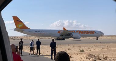 مطار العريش يستقبل طائرتى مساعدات روسية وكويتية تمهيدا لإرسالها إلى غزة