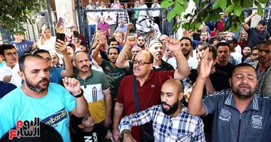 توافد المواطنين على ميدان الجيزة فى مظاهرة حاشدة لدعم فلسطين فى جمعة تحيا مصر