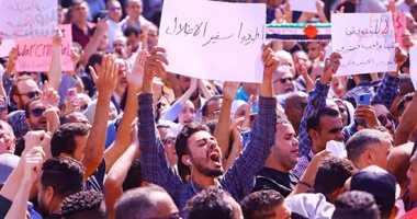 مسيرات حاشدة بميدان مصطفى محمود لدعم القضية الفلسطينية