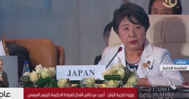 وزيرة خارجية اليابان: نؤكد تعاوننا مع مصر لتقديم المساعدات الإنسانية إلى غزة
