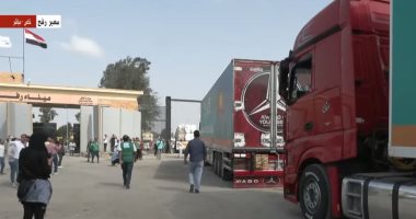 "القاهرة الإخبارية": قافلة المساعدات الثانية لقطاع غزة تشمل 40 شاحنة
