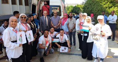 جامعة أسوان تواصل حملة التبرع بالدم للأخوة الفلسطينيين