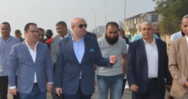 محافظ بنى سويف يتفقد مشروع تطوير وتوسعة محاور مرورية بمركز ناصر
