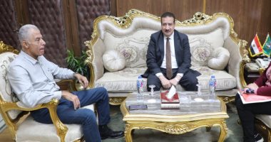 محافظ المنوفية يلتقى مستشار رئيس مجلس الوزراء للمشروعات القومية
