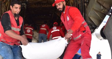 مطار العريش يستقبل 41 طائرة شحن مساعدات لغزة نقلت 864 طن مواد إغاثية.. صور