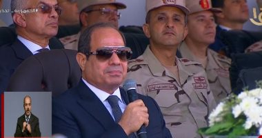 الرئيس السيسي: أوجه للقوات المسلحة كل التحية والتقدير لدورها وقت الحرب والسلم