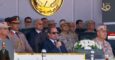 الرئيس السيسي فى رسالة قوية: الجيش المصرى يبنى ويصون ويحمى ولا يعتدى.. فيديو