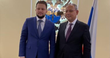 السفير المصرى فى موسكو يلتقى الرئيس الجديد للوكالة الروسية للنقل الجوى