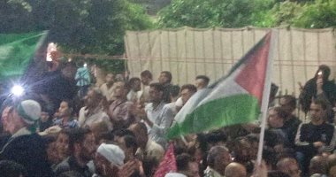 ‎أهالى كفر الشيخ يرفعون علم فلسطين فى الليلة الختامية للدسوقى