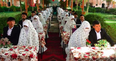 حفل زفاف جماعي للحد من تكاليف الزواج في أفغانستان 
