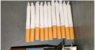 جمارك مطار الغردقة تضبط محاولة تهريب عدد من السجائر بها مخدر الماريجوانا