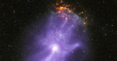 NASA Unveils Image of “Ghostly Cosmic Hand” on Halloween