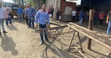 إزالة 22 مخالفة بناء بدون ترخيص وتعديات على أراض زراعية شرق الإسكندرية 