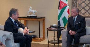عاهل الأردن لبلينكين: السبيل الوحيد لإنهاء الصراع الفلسطينى الإسرائيلى "حل الدولتين"