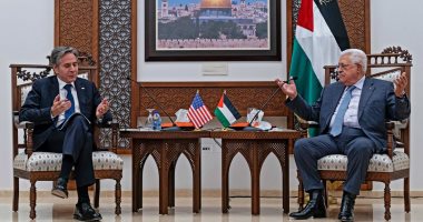 وزير الخارجية الأمريكى لأبو مازن: ملتزمون بتقديم المساعدات الإنسانية لغزة
