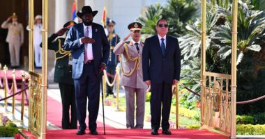 الرئيس السيسي يستقبل سيلفا كير رئيس جنوب السودان بقصر الاتحادية