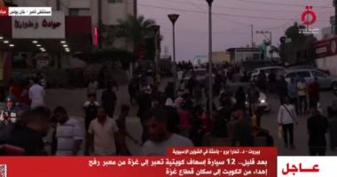 القاهرة الإخبارية: 12 سيارة إسعاف كويتية تعبر إلى غزة من معبر رفح بعد قليل