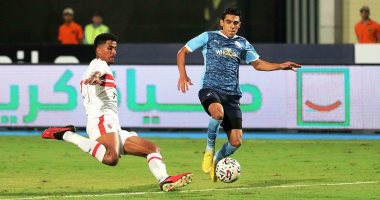 محمد حمدى يتقدم بالهدف الثالث لبيراميدز فى شباك الزمالك (3-2)