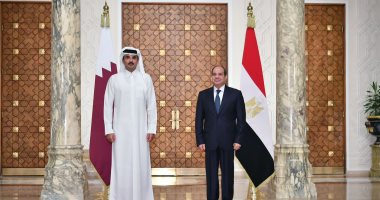 الرئيس السيسى وأمير قطر يؤكدان رفض أى محاولات لتصفية القضية الفلسطينية