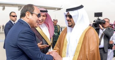 الرئيس السيسي يصل السعودية للمشاركة فى القمة العربية الإسلامية المشتركة