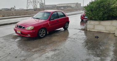 هطول أمطار غزيرة على محافظة بورسعيد.. صور